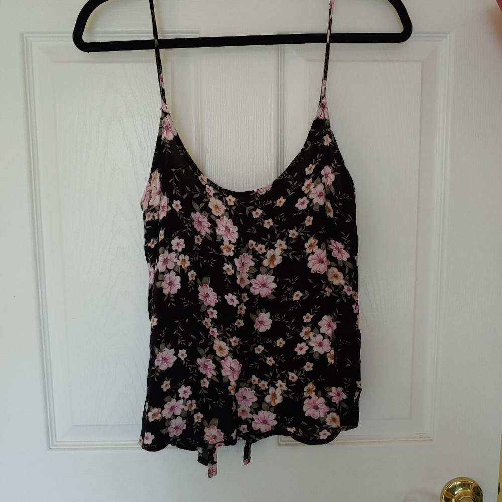 Open back tank top